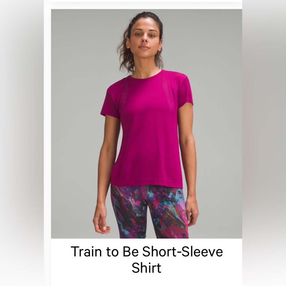 Lululemon Train To Be Short Sleeve Top